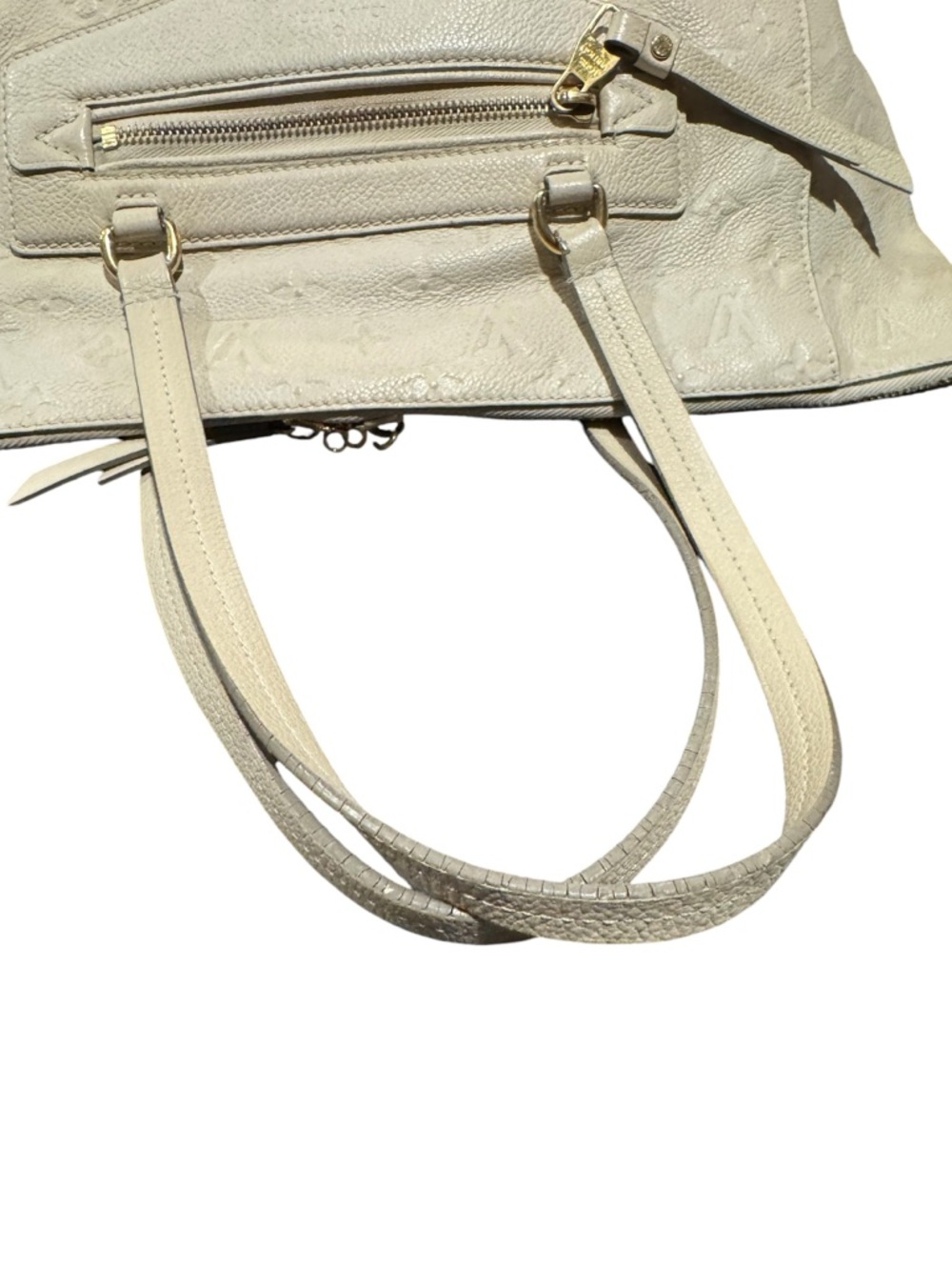 Louis Vuitton Empreinte LV Monogram Leather Lumineuse PM Tote Bag Neigo Creme - Picture 13 of 16